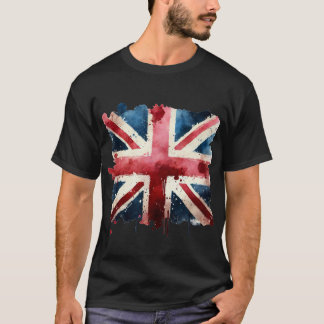 T-shirt Indicateur Union Jack aquarelle