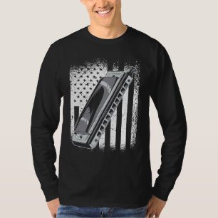 T-shirt Indicateur US Harmonica Player 1