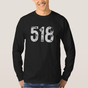 T-shirt Indicatif régional 518 Albany NY Téléphone mobile 