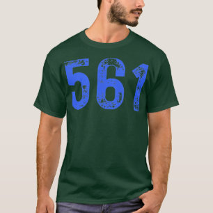 T-shirt Indicatif régional 561 pour Palm Beach Comté Flori