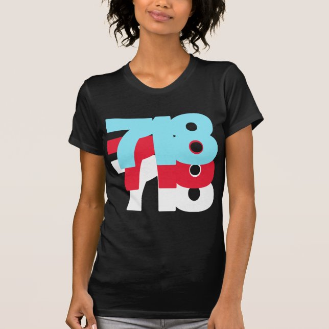 T-shirt Indicatif régional 718 (Devant)