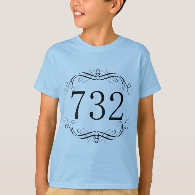 T-shirt Indicatif régional 732 (Devant)