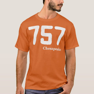 T-shirt Indicatif régional 757 Chesapeake Virginia