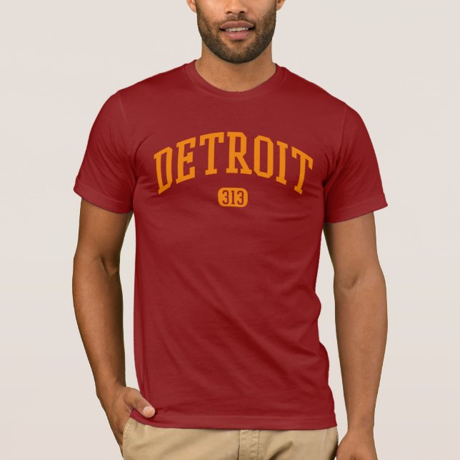 T-shirt Indicatif régional de Detroit 313 (Devant)