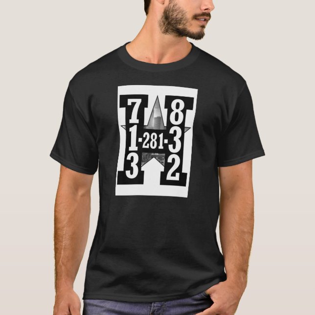 T-shirt Indicatifs régionaux de ville de H (Devant)