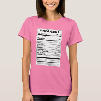 T-shirt Indication nutritionnelle du Pinakbet