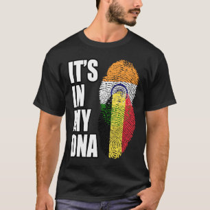 T-shirt Indice D'ADN Mélange Indien Et Belge