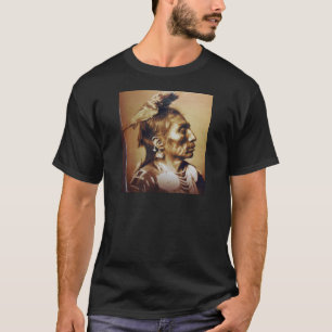 T-shirt Indien d'Amerique indigène d'Apsaroke de corneill