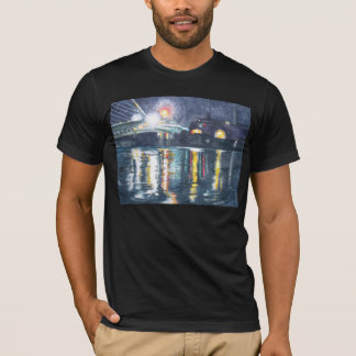 T-shirt indien de pont d'admission de rivière de