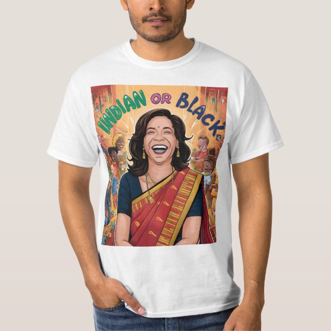 T-shirt Indien ou noir | Kamala Harris (Devant)