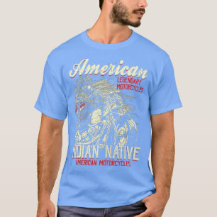 T-shirt Indien vintage pour moto d'Amérique pour vieux mot