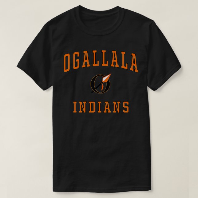 T-shirt Indiens du lycée d'Ogallala (Design devant)