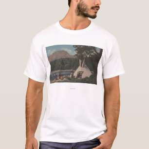 T-shirt Indiens du nord-ouest - la terre du bleu de ciel