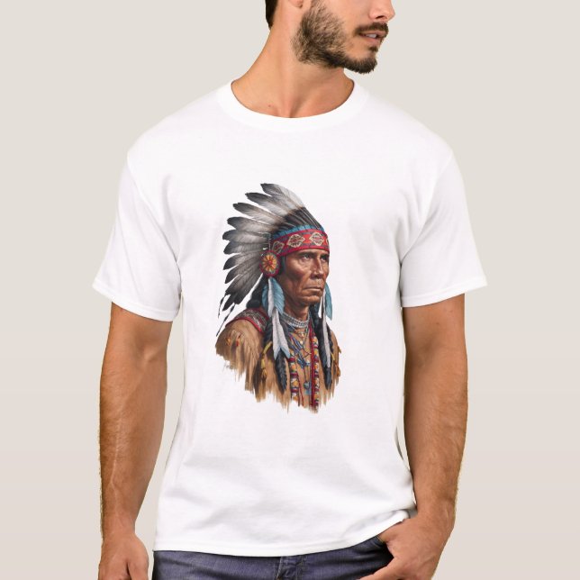 T - Shirt - Indigene Amerikaner (Vorderseite)