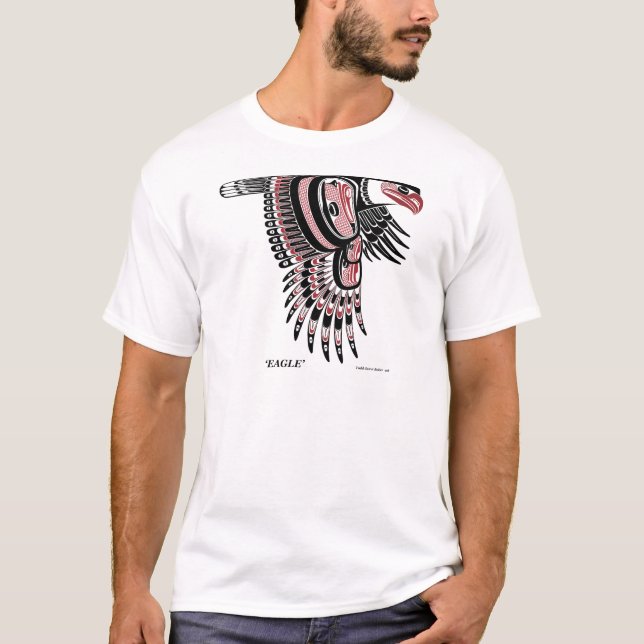 T-shirt Indigène du nord-ouest Eagle de côte (Devant)