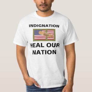 T-SHIRT INDIGNATION GUÉRIR NOTRE NATION
