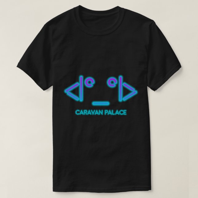 T-shirt indispensable Caravan Palace Neon Glow (Design devant)