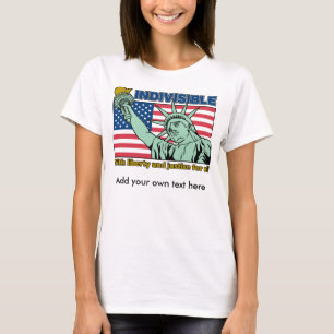 T-shirt Indivisible : Avec la liberté et la justice pour t