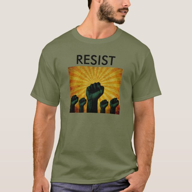 T-SHIRT INDIVISIBLE / RÉSISTE AVEC LOGO DE MAI DAY (Devant)