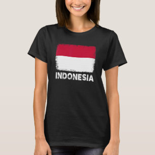 T-shirt Indonésie Drapeau Soutien Peuple Indonésien Femmes