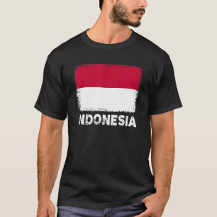 T-shirt Indonésie Drapeau Soutien Peuple Indonésien Femmes