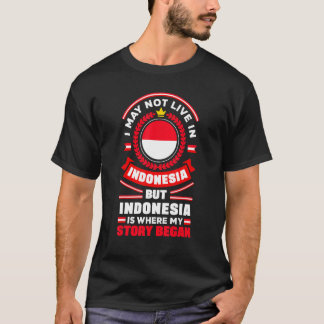 T-shirt Indonésie Indonésie Indonésie Indonésie - Drapeau_