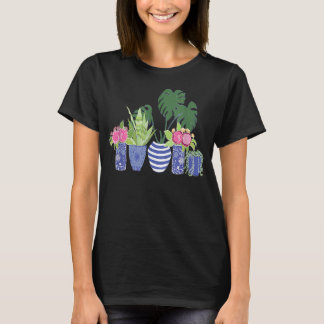 T-shirt Indoor Plants Monstera Snake Plant Chinoiserie Pot