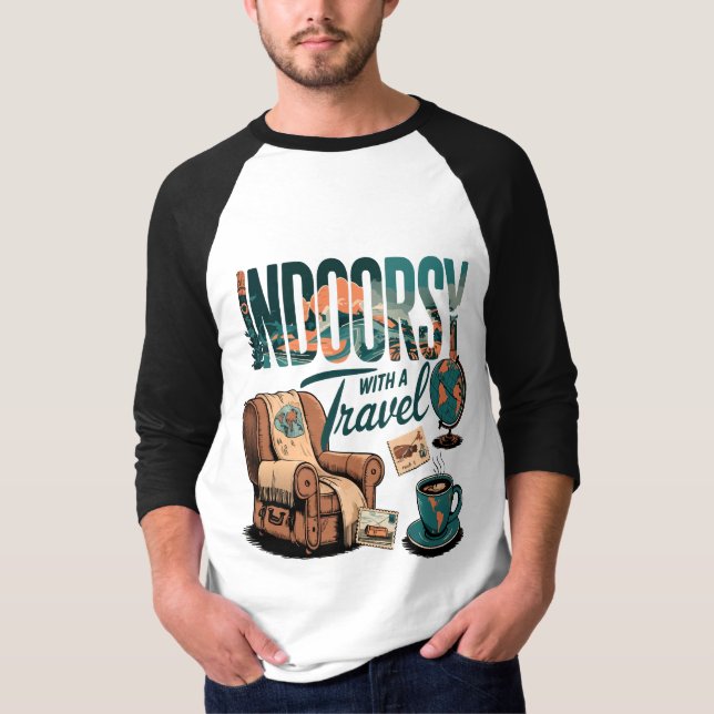 T-shirt Indoorsure avec Twist Voyage : Billet à Cosy Escap (Devant)