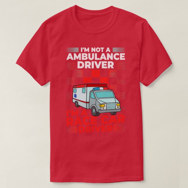 T-shirt Inducteur ambulancier Technicien Médicale d'urgenc (Design devant)