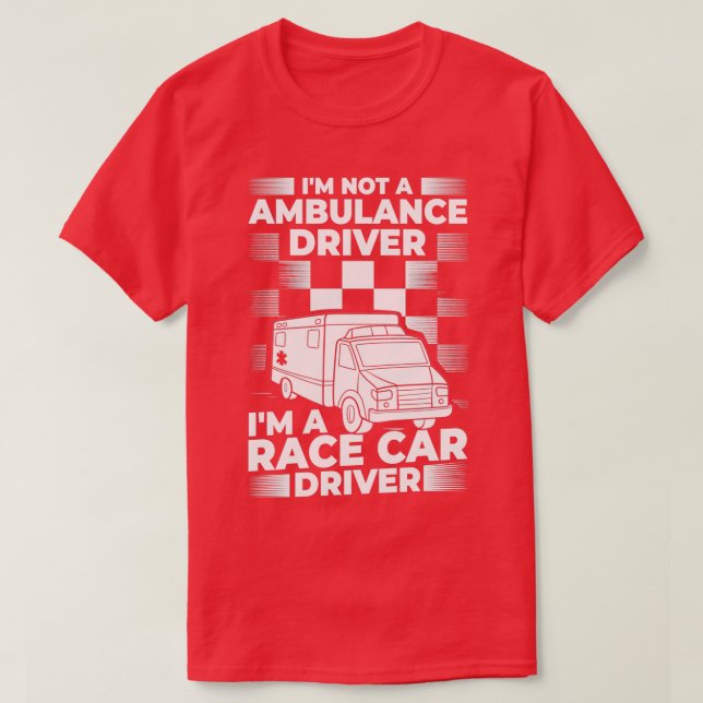 T-shirt Inducteur ambulancier Technicien Médicale d'urgenc (Design devant)