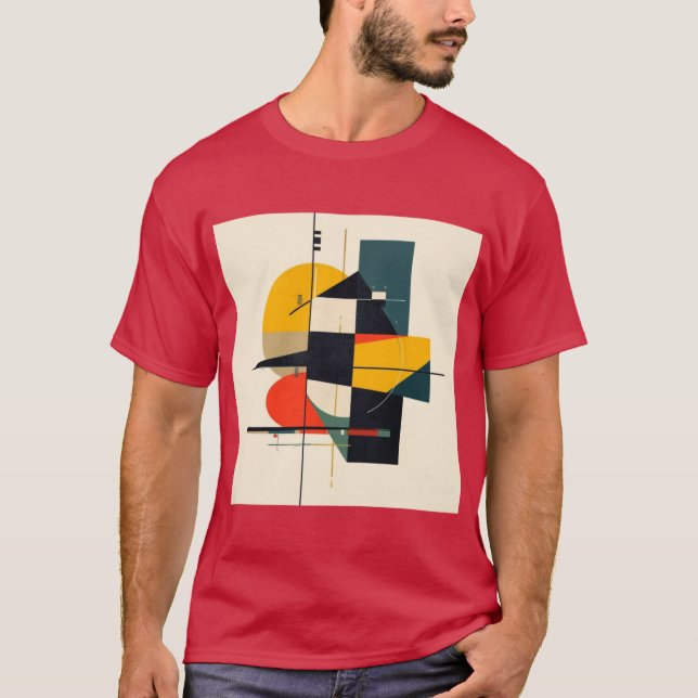 T-shirt Industrial Rhythm Abstract Art (Devant)