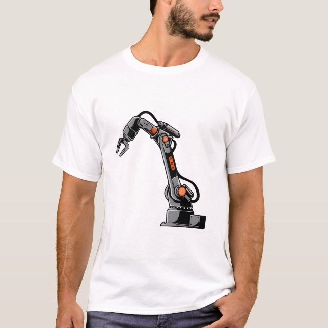 T-shirt Industrial Robot Arm Art | Robotic Automation  (Devant)