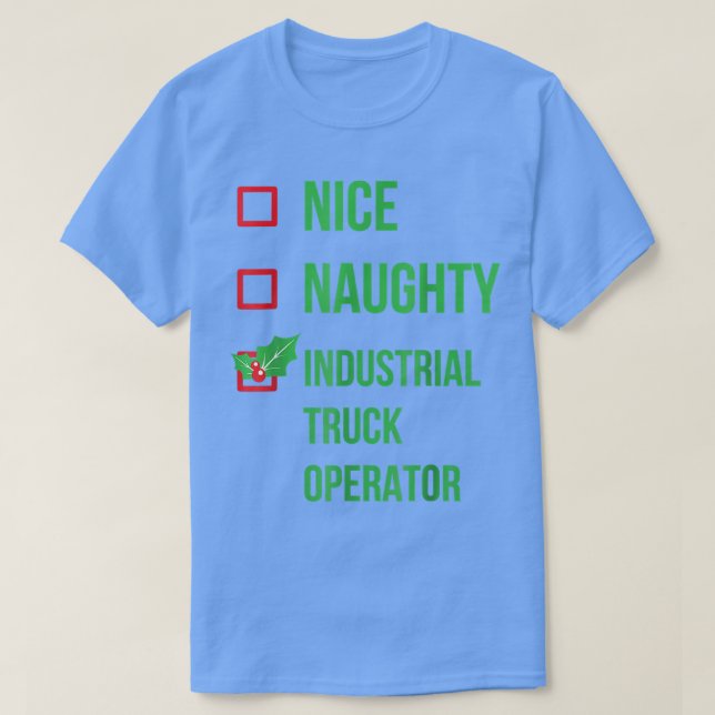 T-shirt Industrial Truck Operator Funny Pajama  (Design devant)