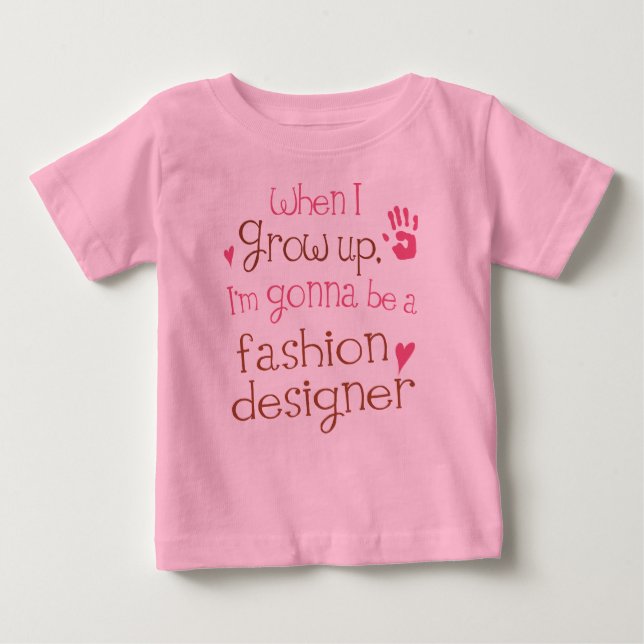 T-shirt infantile de bébé de couturier (avenir) (Devant)