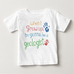 T-shirt infantile de bébé de géologue (avenir)