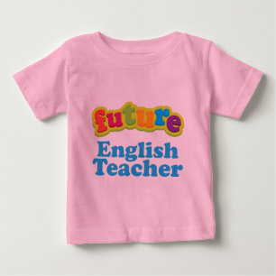T-shirt infantile de bébé de professeur d'Anglais