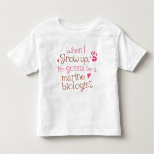 T-shirt infantile marin de bébé de biologiste