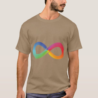 T-shirt Infini Arc-en-ciel Autisme Sensibilisation Neurodi