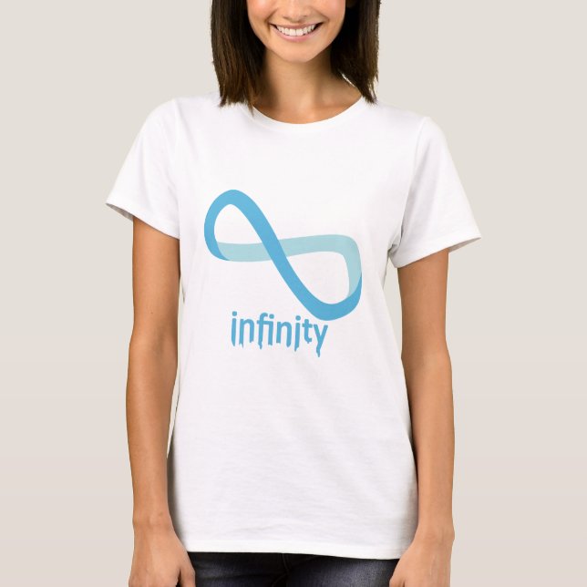 T-shirt Infini bleu-clair (Devant)