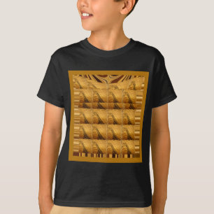 T-shirt Infinie Golden Giraffe Animal Motif Art Imprimer