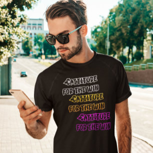 T-shirt Infinie Réflexions Cattitude Pour La Victoire