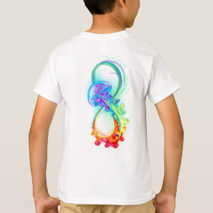 T-shirt Infinity avec Rainbow Jellyfish
