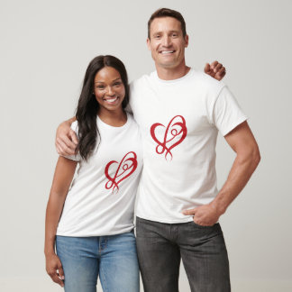 T-shirt Infinity Heart Love Forever Romantic Couple T-Shir