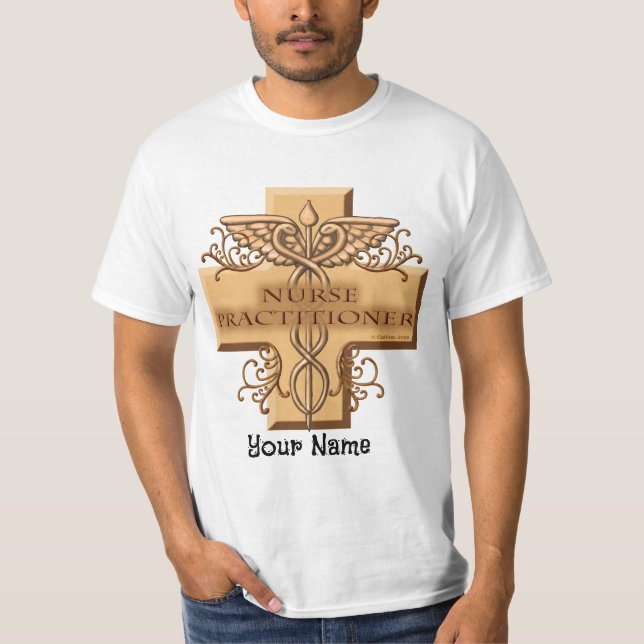 T-shirt Infirmier praticien Cross Caduceus (Devant)