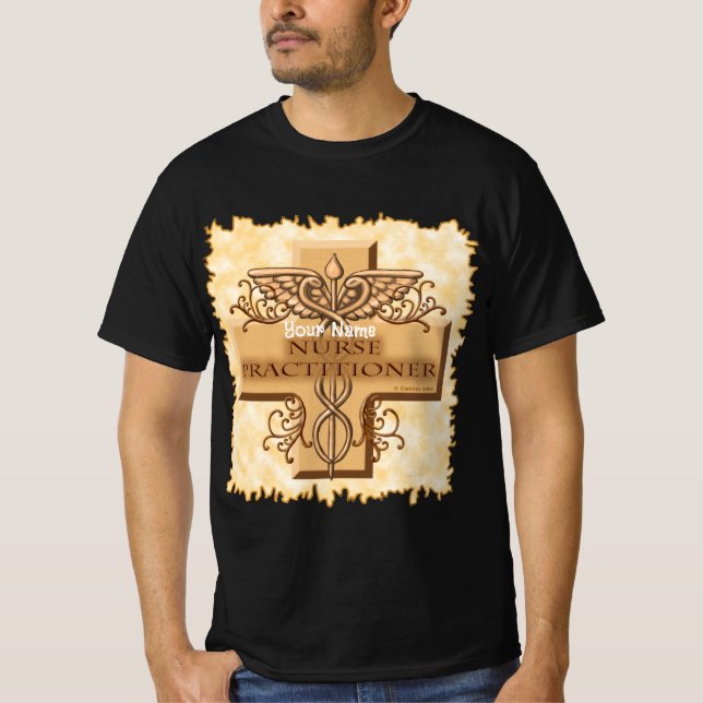 T-shirt Infirmier praticien Cross Caduceus (Devant)