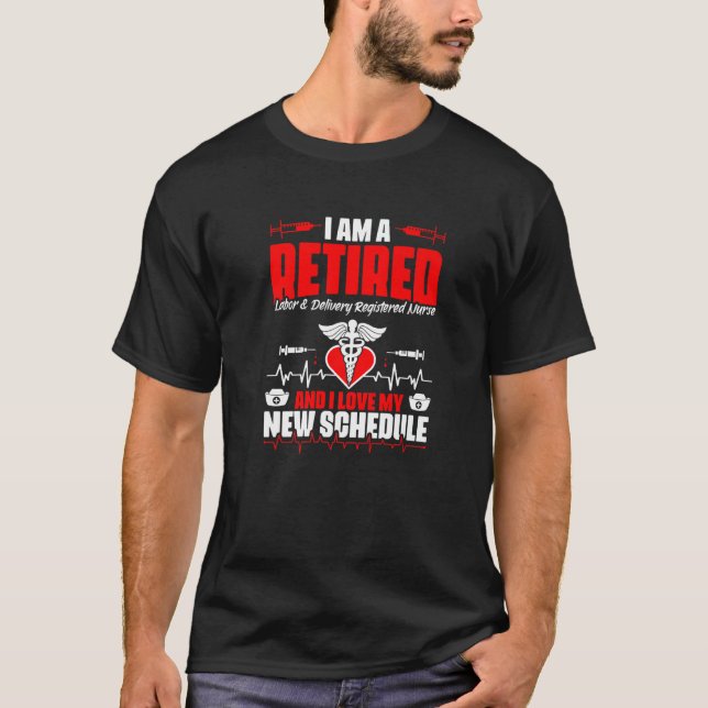 T-shirt Infirmière À La Retraite Et Infirmière Médicale L (Devant)