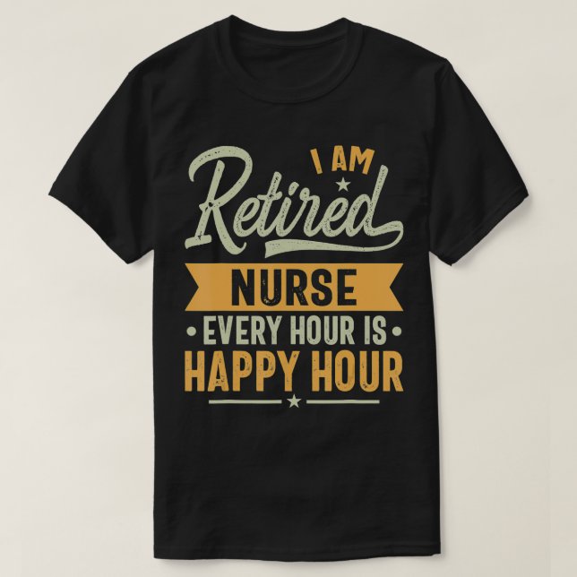 T-shirt Infirmière à la retraite Idées cadeaux Infirmière  (Design devant)