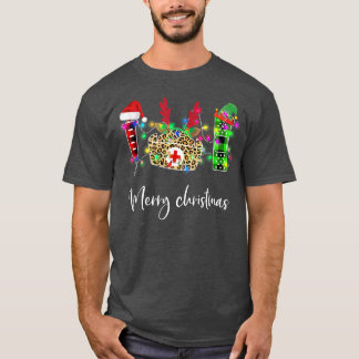 T-shirt Infirmière Accessoires Joyeux Noël