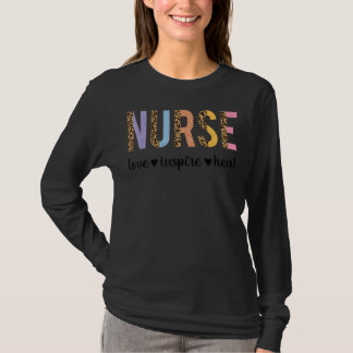 T-shirt Infirmière Amour Inspirer Infirmière Empreinte de 