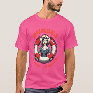 T-shirt Infirmière amusante La vraie vie Pun LPN RN CNA Nu